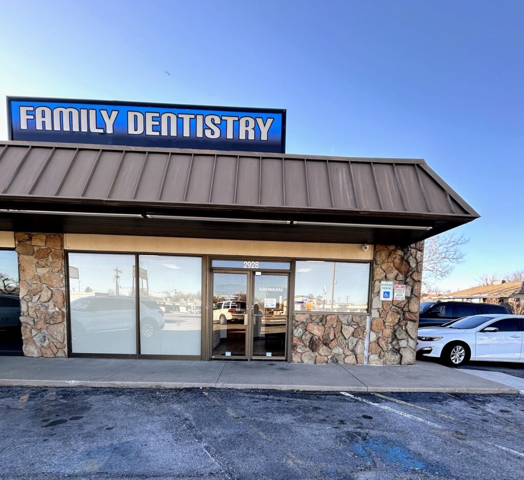 building exterior of lawton smiles